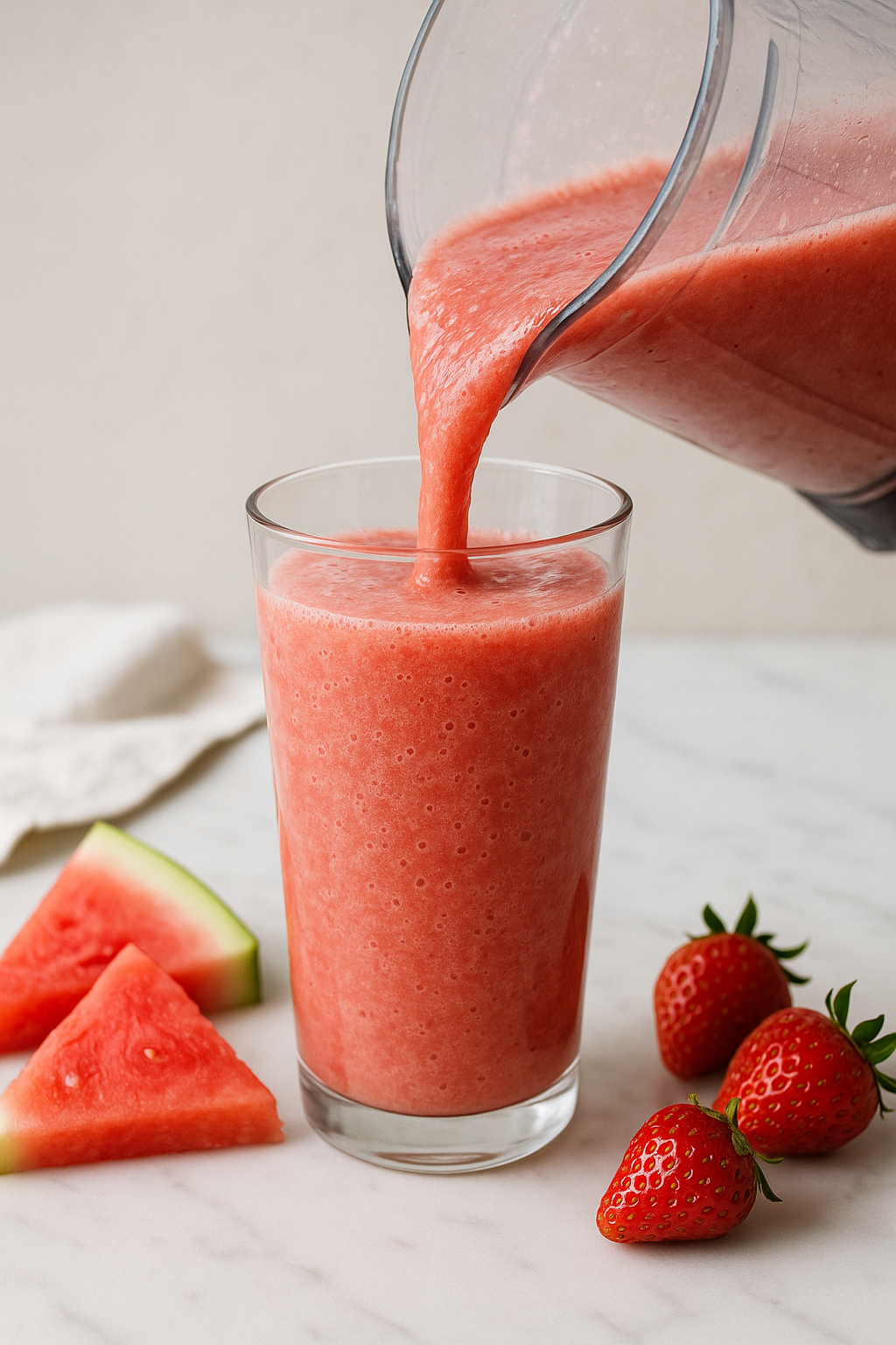 HOW TO MAKE A WATERMELON SMOOTHIE