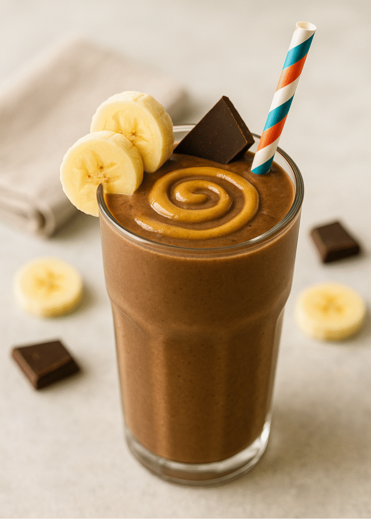 PEANUT BUTTER CHOCOLATE SMOOTHIE 1