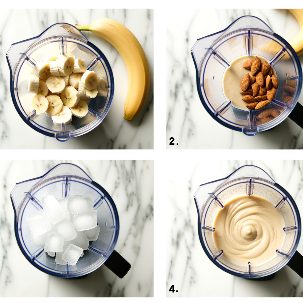 Key Ingredients for BANANA ICE SMOOTHIE MINIMALISM