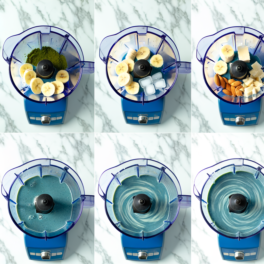 Ingredients for BLUE SPIRULINA SMOOTHIE