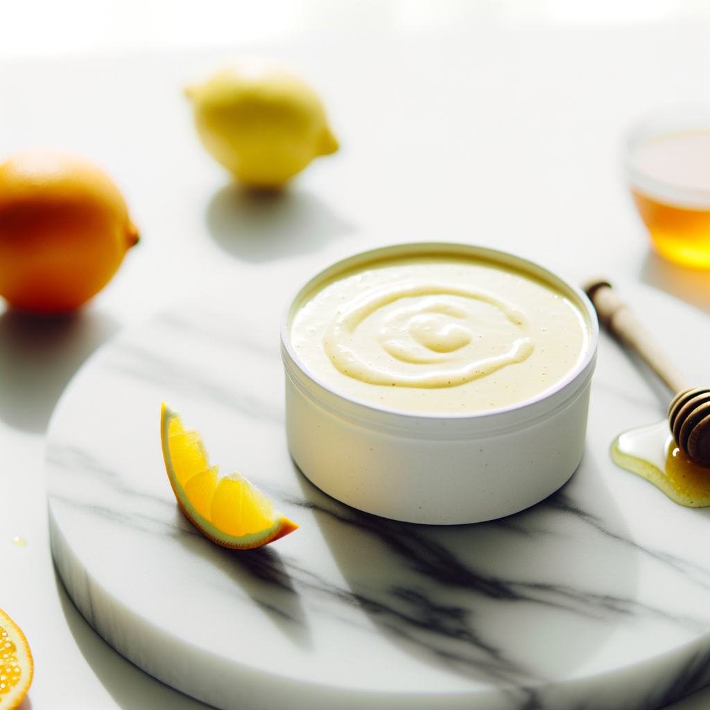 A refreshing glass of citrus smoothie ready to enjoy