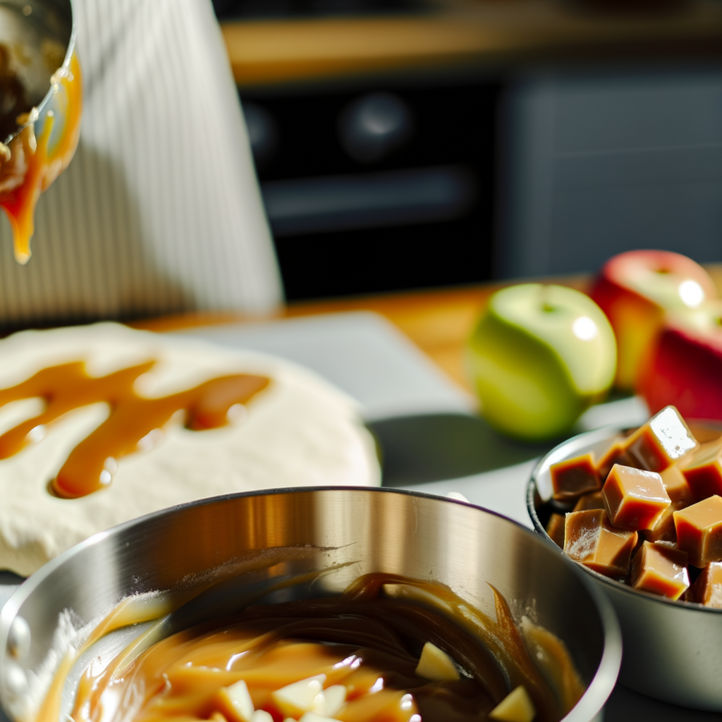 Delicious Caramel Apple Pie Bombs ready to serve
