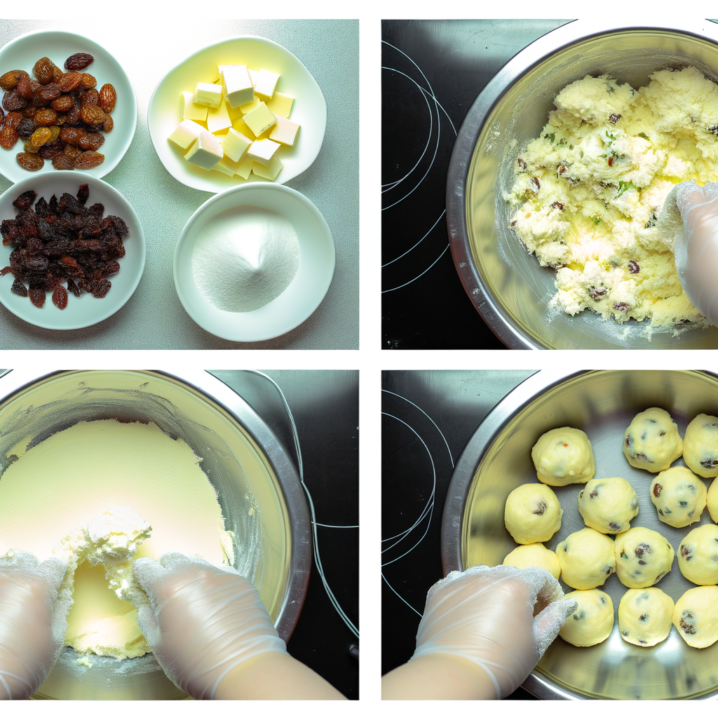 Ingredients laid out for preparing Cream Cheese Mints