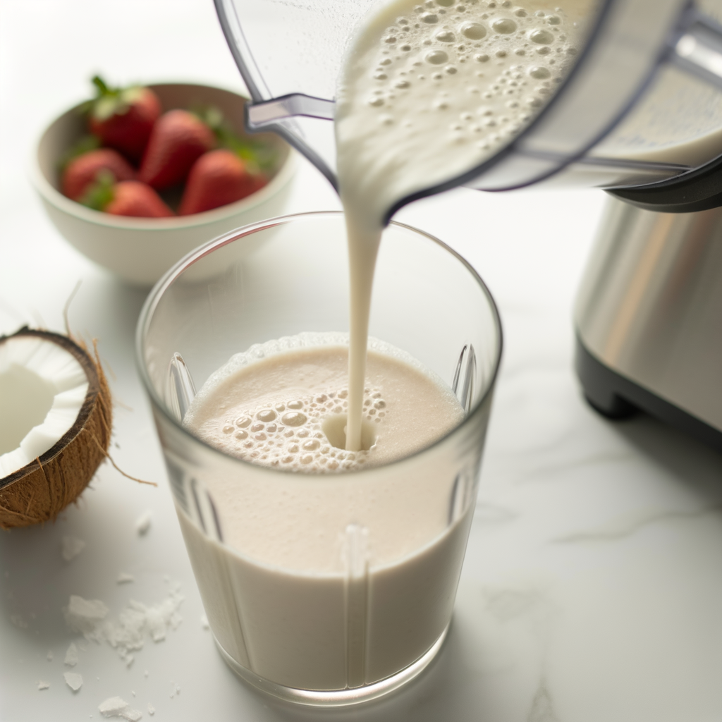 A refreshing glass of EREWHON SMOOTHIE DUPE RECIPE