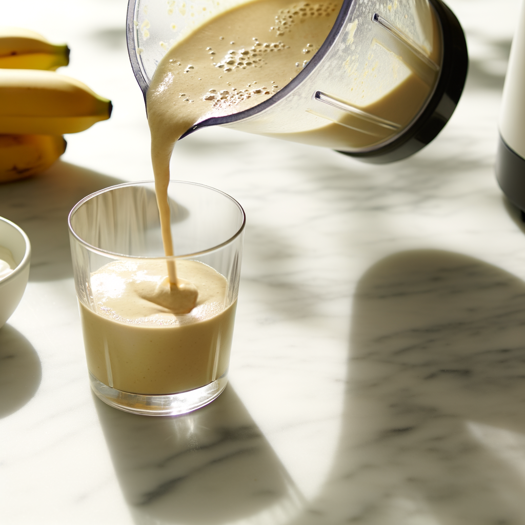 Delicious Banana Smoothie with Protein Powder