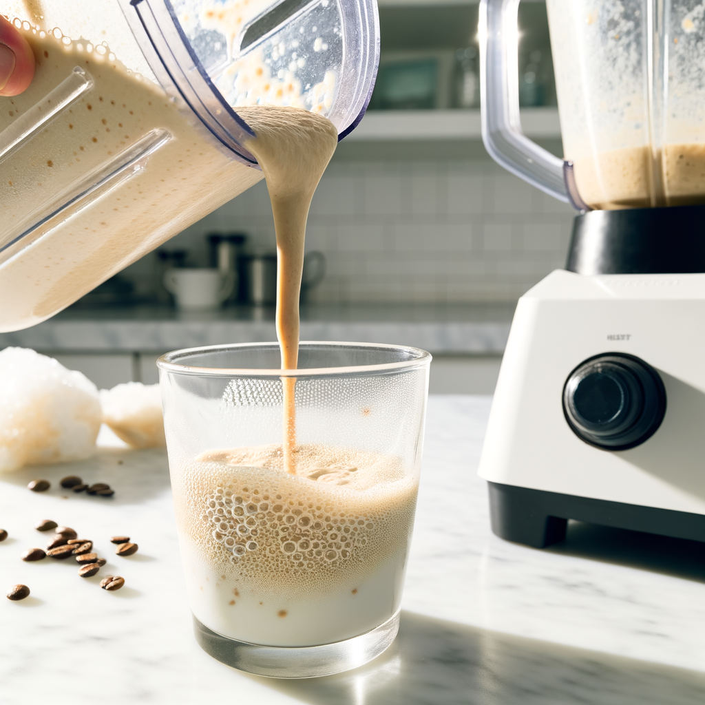 Freshly made coffee smoothie in a glass
HOW TO MAKE A COFFEE SMOOTHIE
