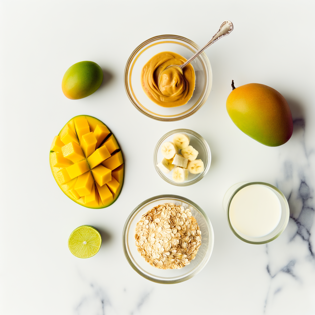 Fresh mangoes ready for smoothie making