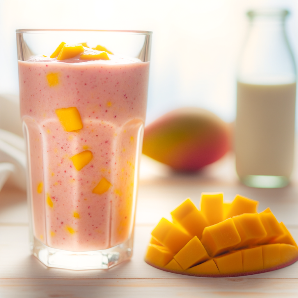 HOW TO MAKE A MANGO SMOOTHIE HEALTHY