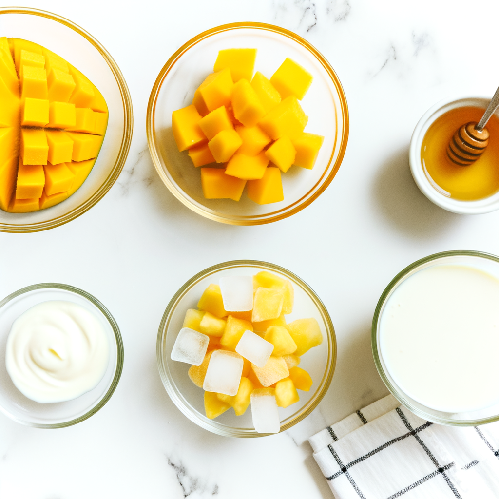 Tropical mango smoothie benefits
