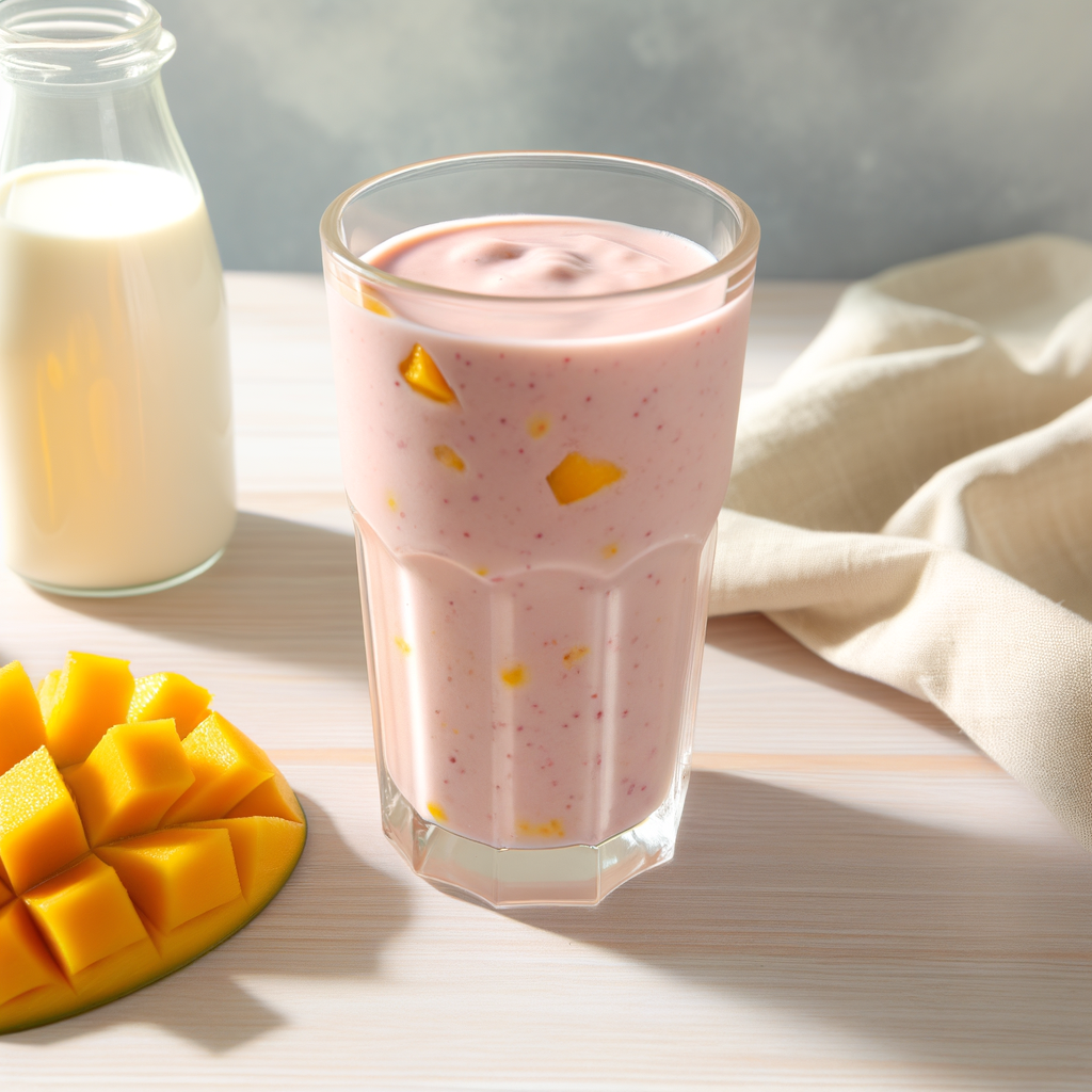 HOW TO MAKE A MANGO SMOOTHIE WITH FROZEN FRUIT