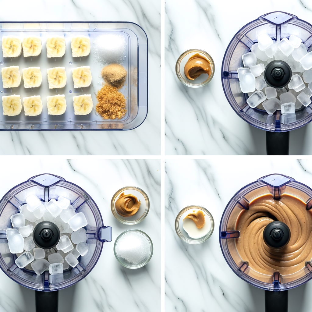 Ingredients for thickening a smoothie