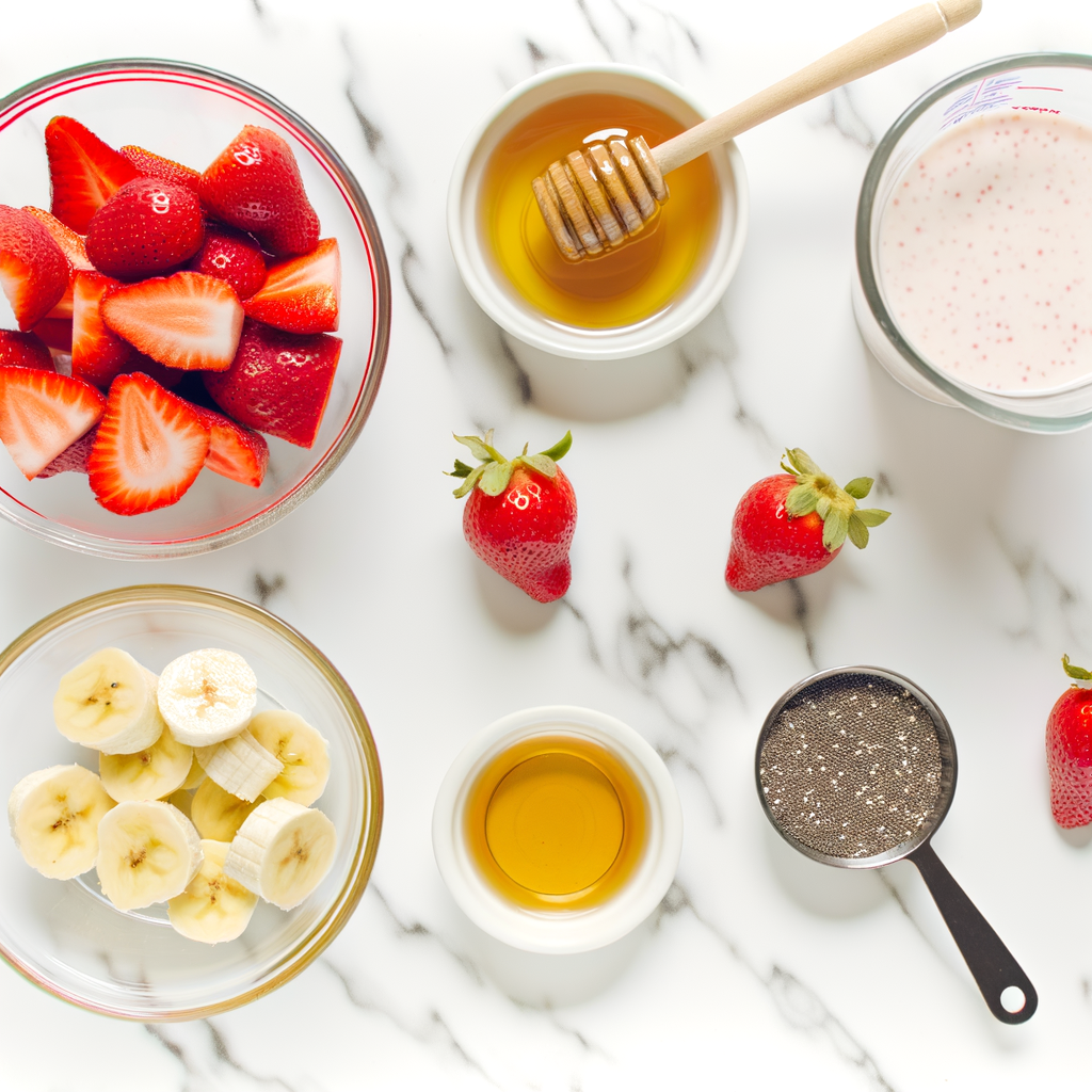 Fresh strawberries, perfect for smoothies