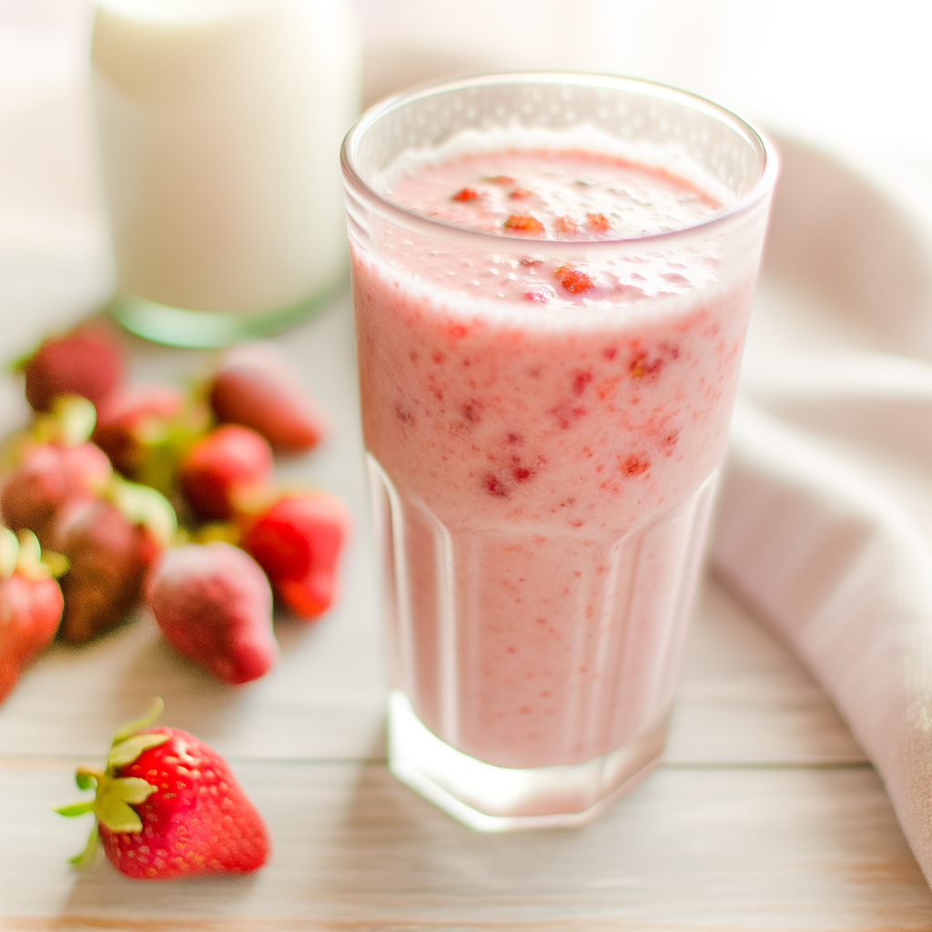 HOW TO MAKE A STRAWBERRY SMOOTHIE WITH FROZEN STRAWBERRIES