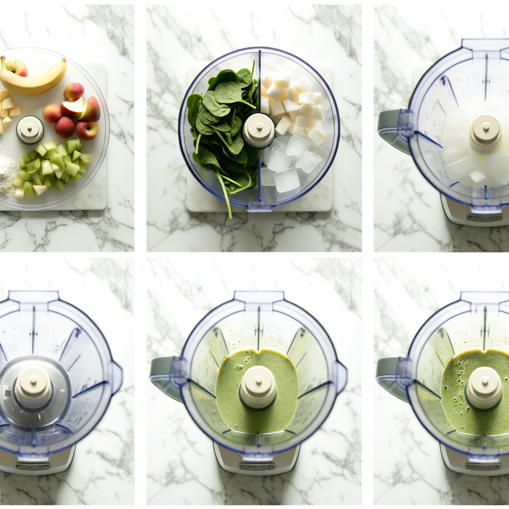 Various ingredients for thick smoothies without yogurt