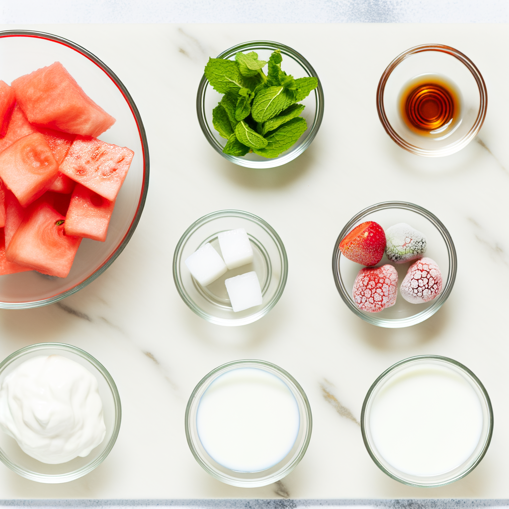 Refreshing watermelon slices