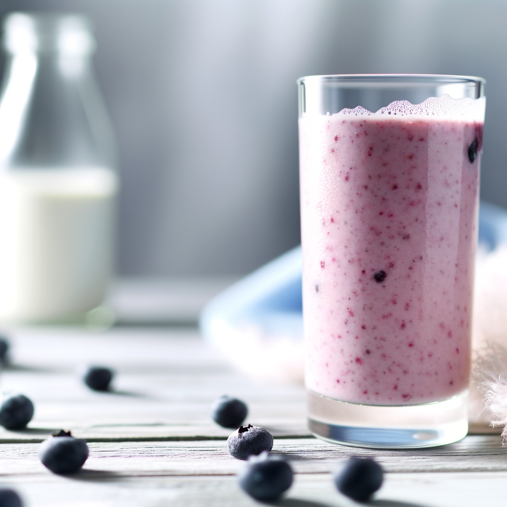 HOW TO MAKE BLUEBERRY SMOOTHIE WITH FROZEN WATER