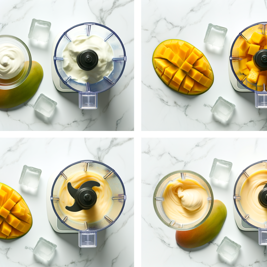 Essential ingredients for MANGO YOGURT SMOOTHIE