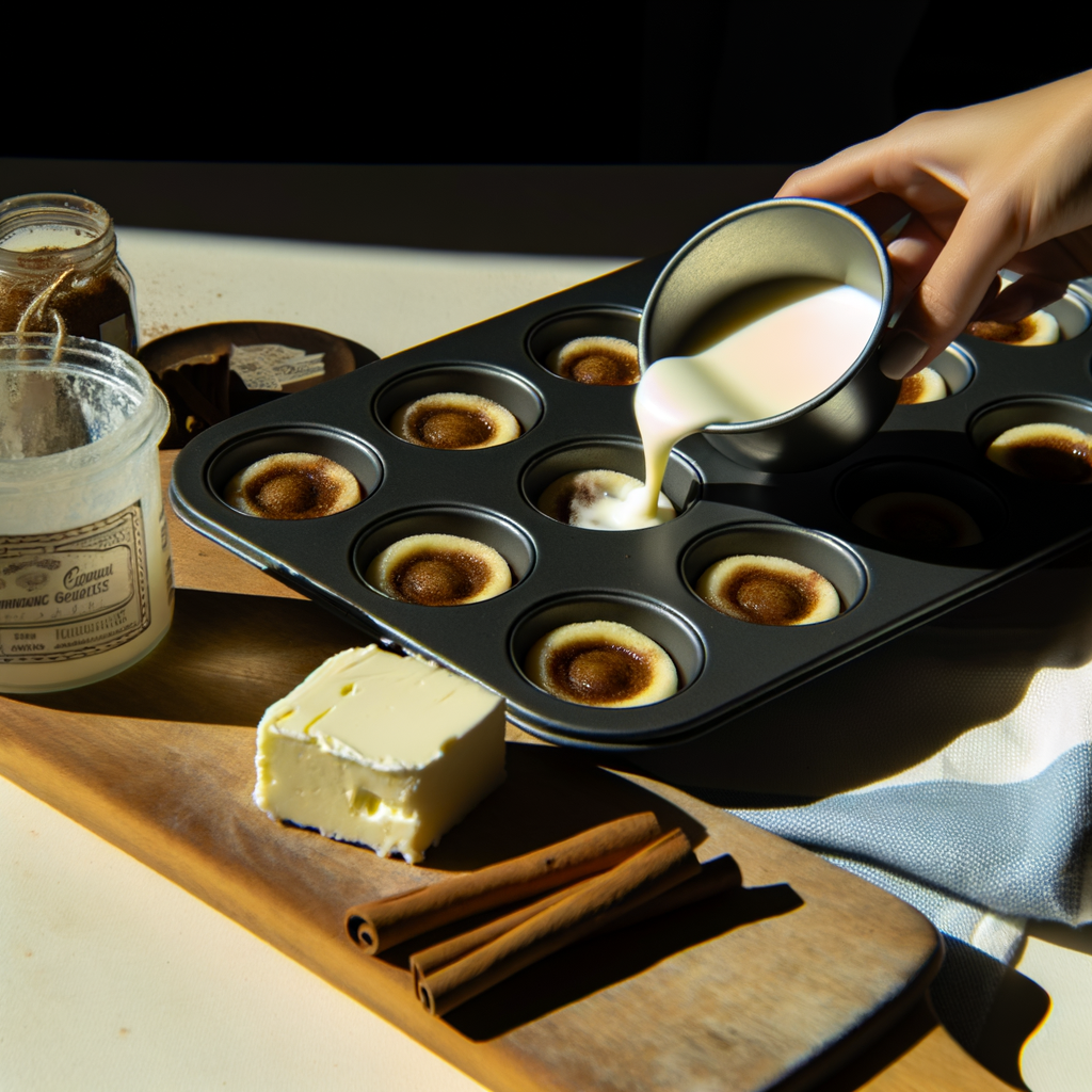 Mini Cinnamon Roll Cheesecake on plate