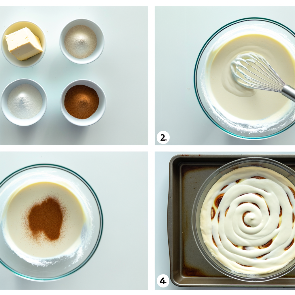 Ingredients for Mini Cinnamon Roll Cheesecake