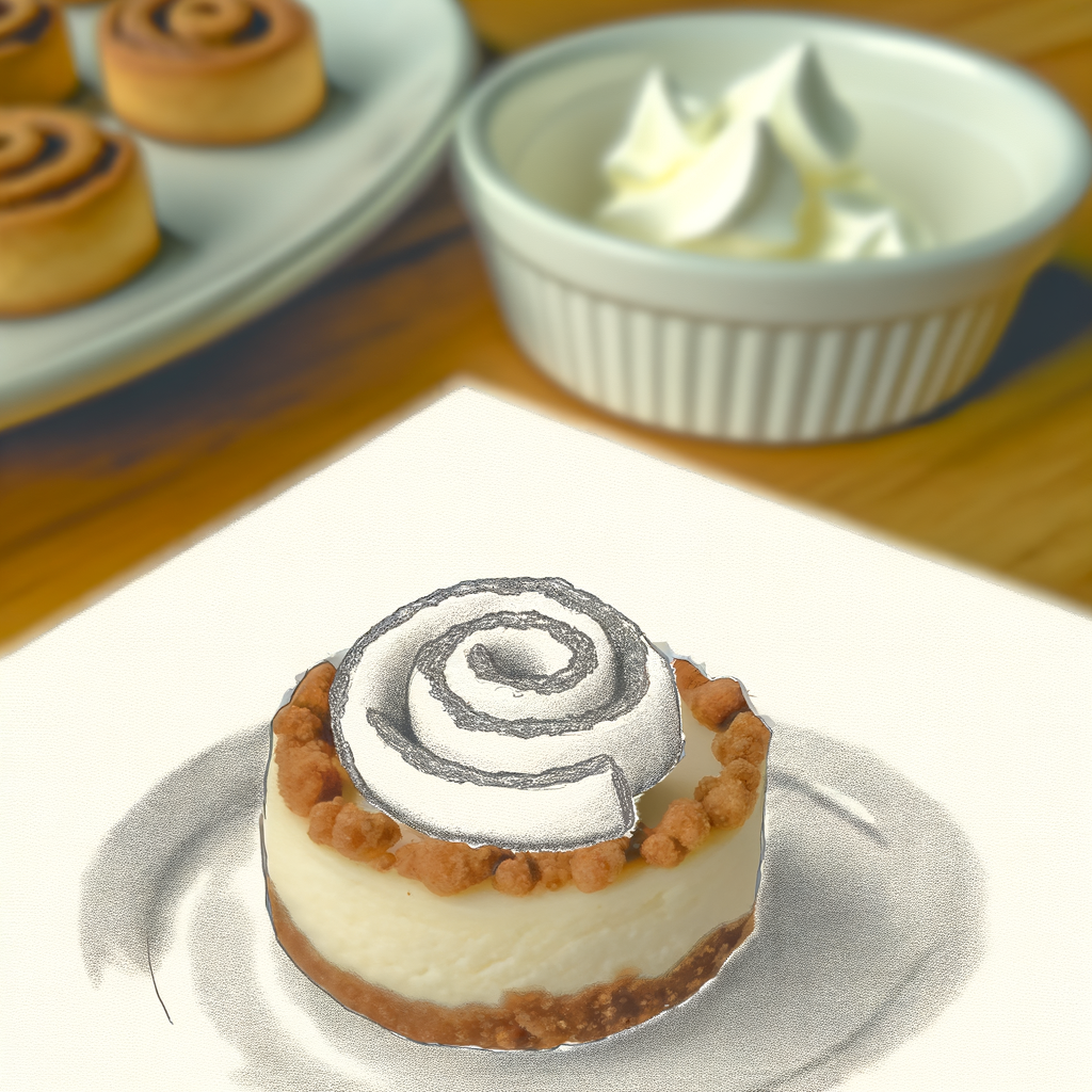 Delicious Mini Cinnamon Roll Cheesecake