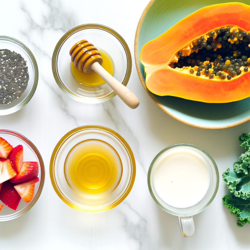 A serving suggestion for PAPAYA POWER DRINK
