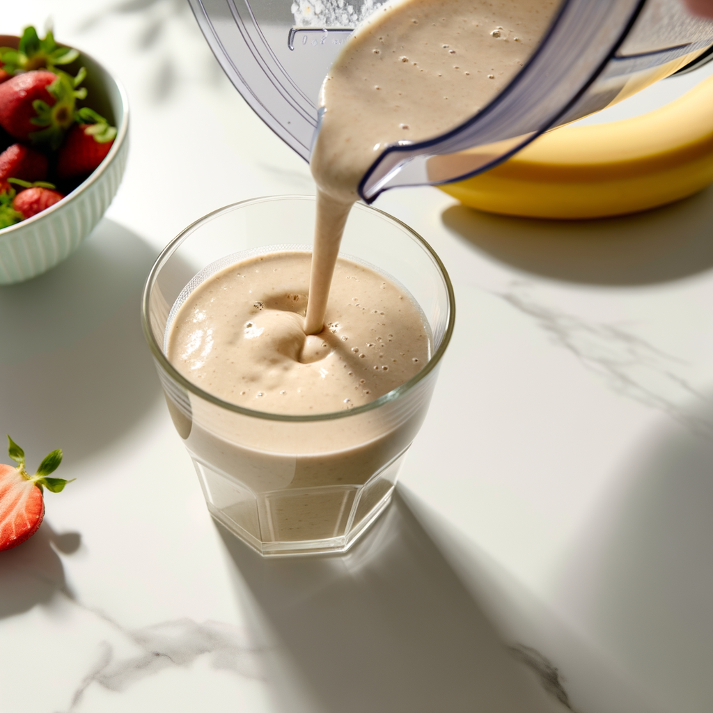 Freshly prepared Protein Packed Smoothie Bowl