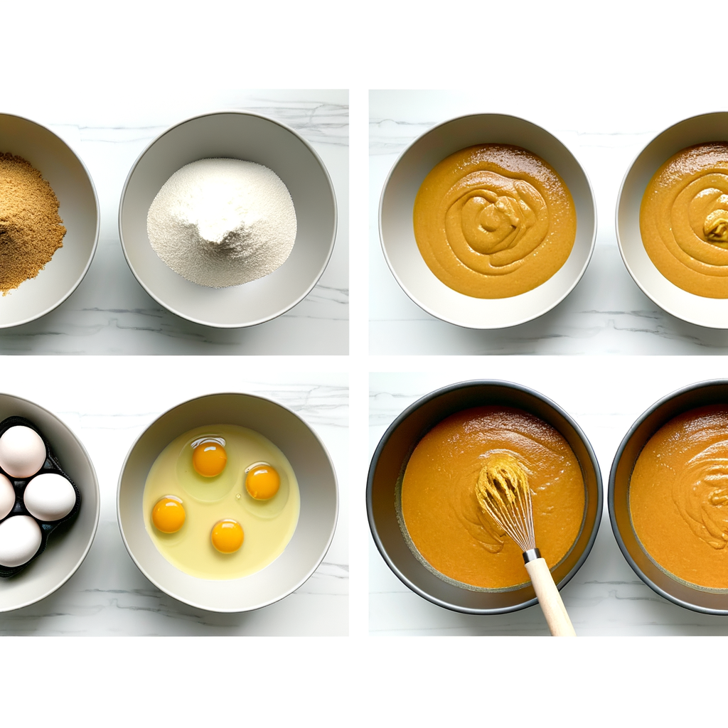 Ingredients for Pumpkin Earthquake Cake with Creamy Swirls and Fall Flavor