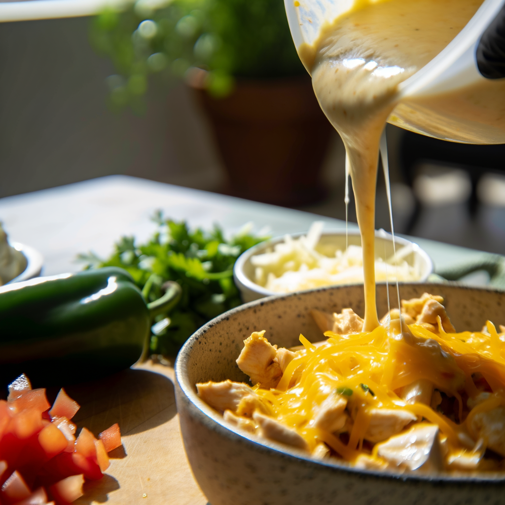 Delicious QUESO CHICKEN TACOS on a plate