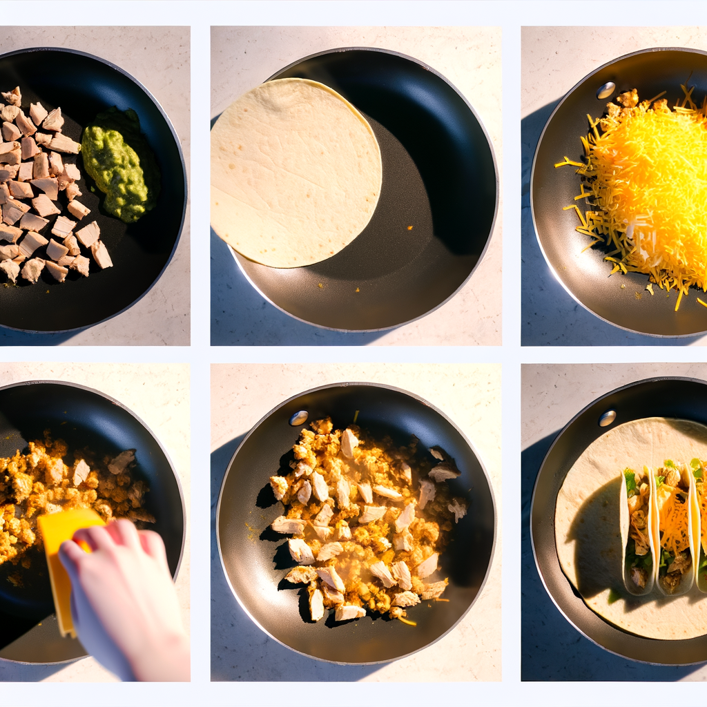 Ingredients needed for QUESO CHICKEN TACOS