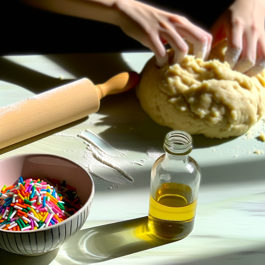 Serving of Rainbow Sprinkle Cookies