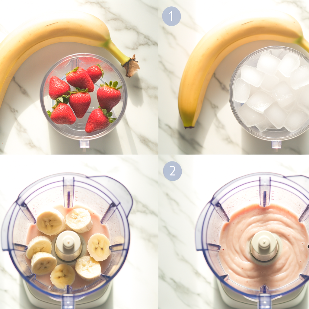 Key Ingredients for SMOOTHIE BANANA STRAWBERRY