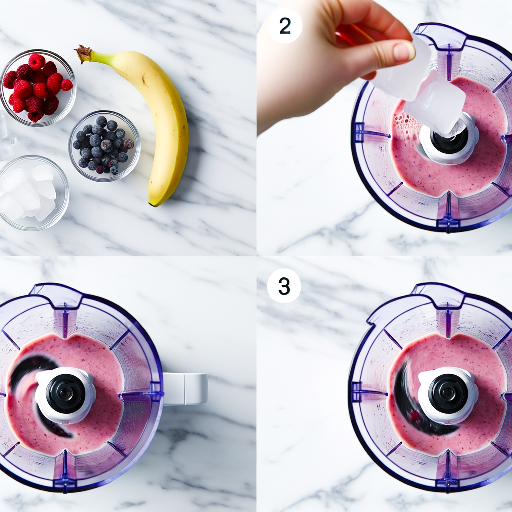 Ingredients for SMOOTHIE BERRY